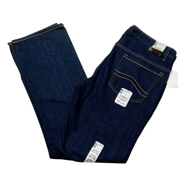 Vans Off the Wall Strater Denim Jeans 32x32 Dark Blue Straight Fit Mid Rise New - Picture 5 of 10